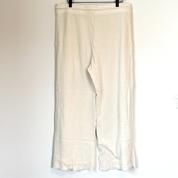 MATE the Label White Organic Thermal Wide Leg Pant - XL - Picture 6 of 10